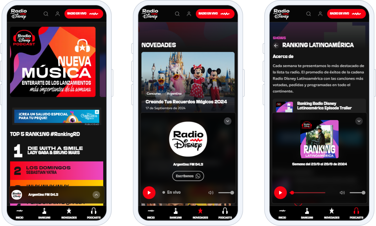Radio Disney technology stack