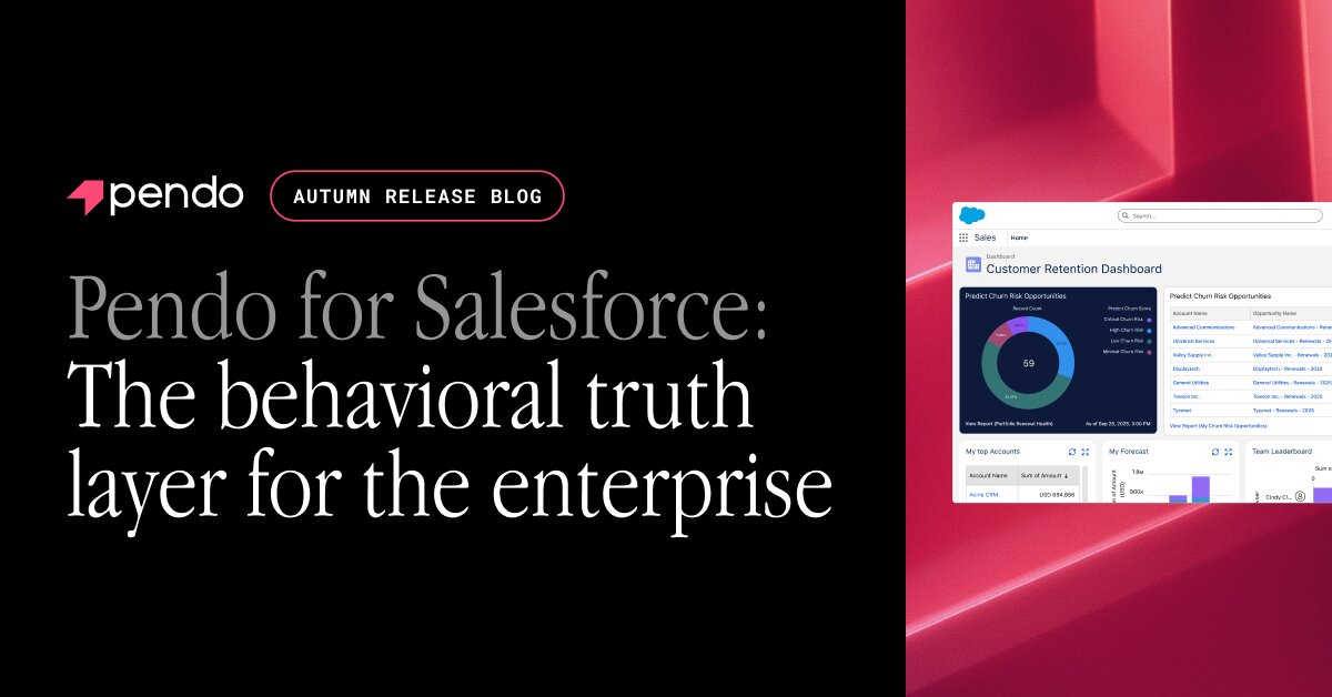 How Pendo Amplifies Agentforce in Salesforce: Smarter AI, Better ...