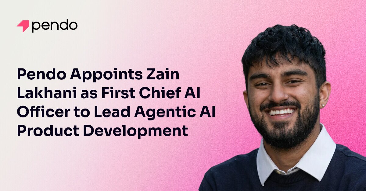 Pendo Appoints Zain Lakhani as First Chief AI Officer to Lead Agentic ...