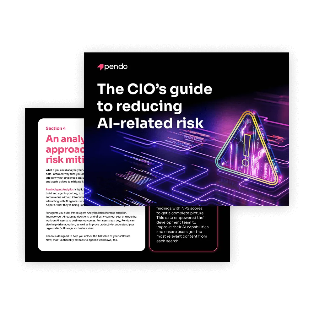 Pendo e-book: The CIO’s guide to reducing AI-related risk