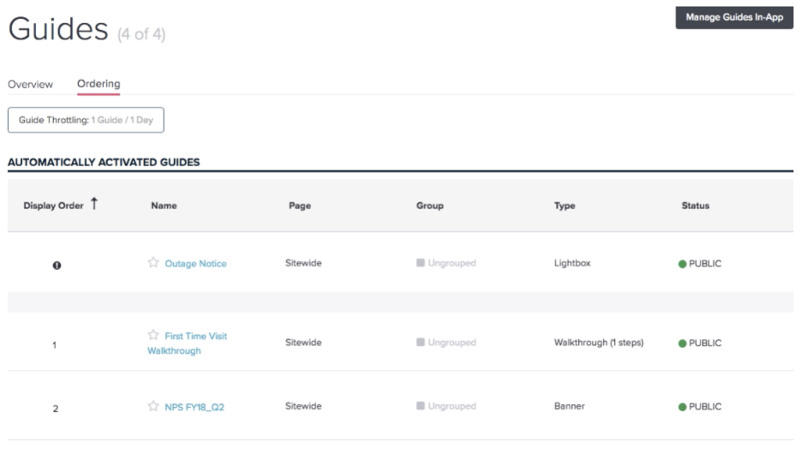 Introducing Guide Throttling & Ordering - Pendo Blog | Pendo.io