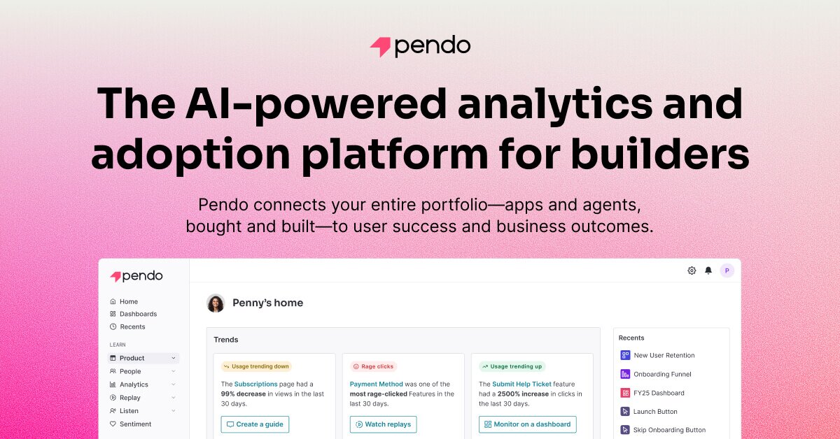 Product Experience & Analytics Platform | Pendo