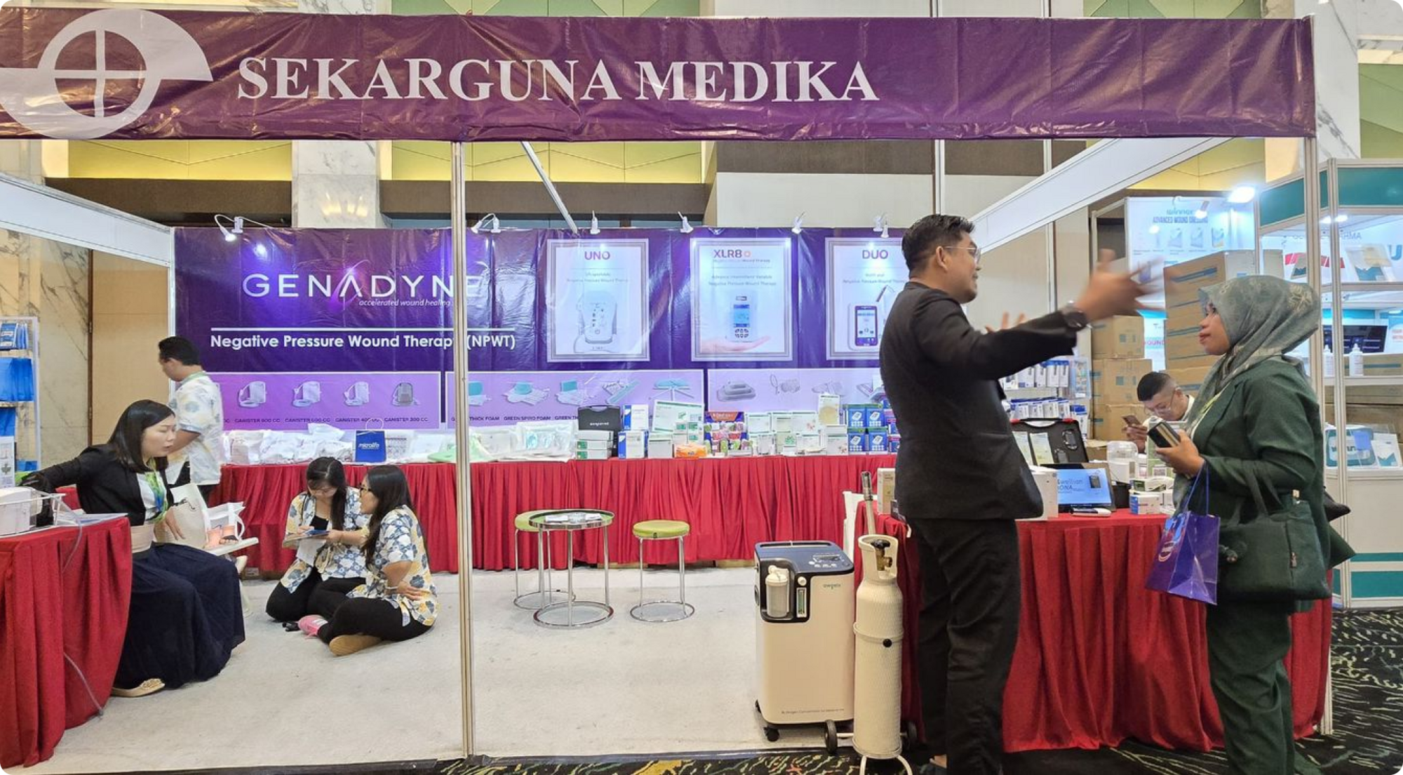 Diabetes Expo 2024 event featuring Sekarguna Medika's innovative solutions
