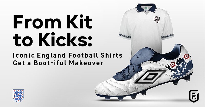 From Kit to Kicks: Iconic England Football Shirts Get a Boot-iful Makeover