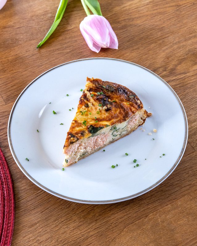 air fryer salmon quiche