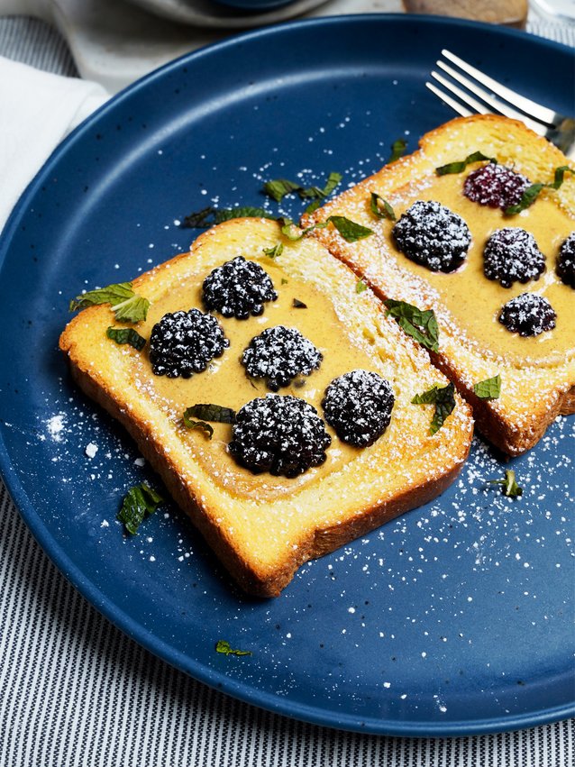 air fryer baked custard toasts