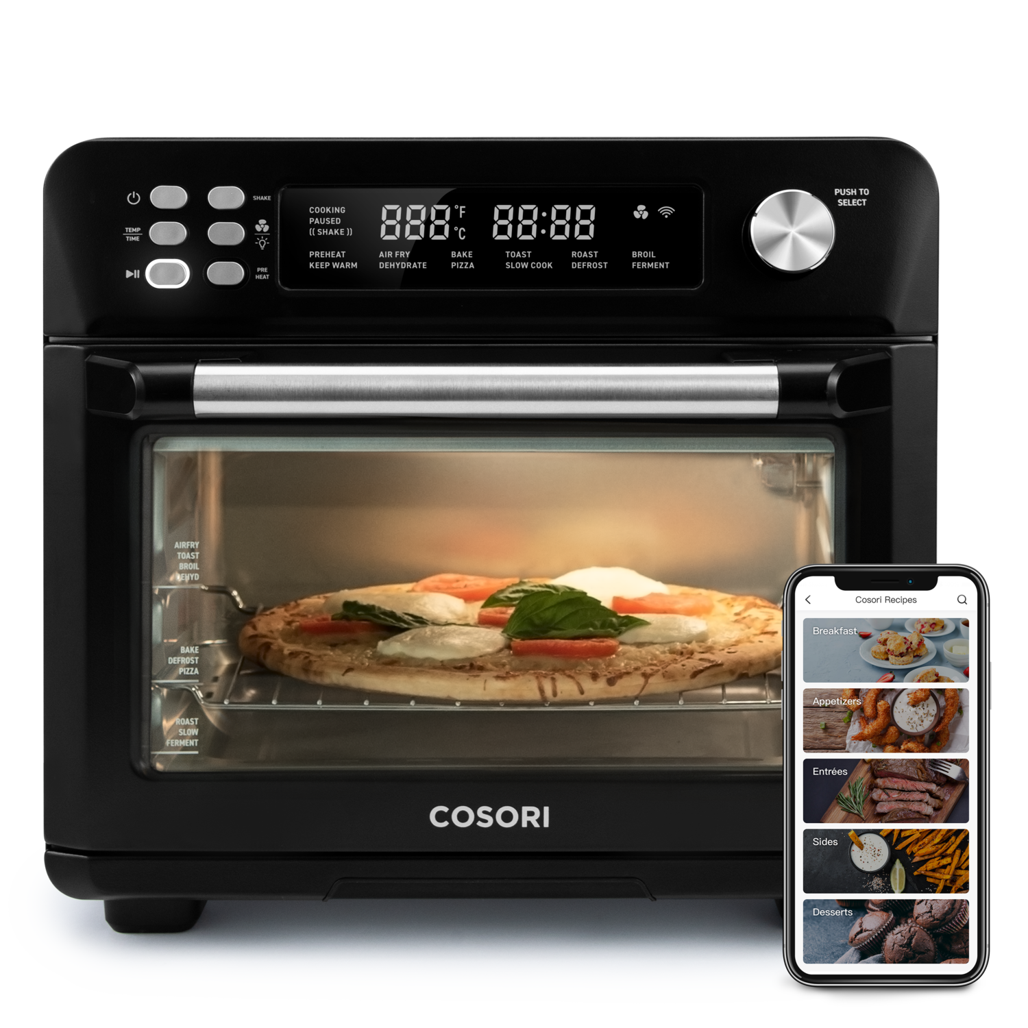 Cosori Air Fryers, Toaster Ovens, Food Dehydrators, Kettles, Recipes