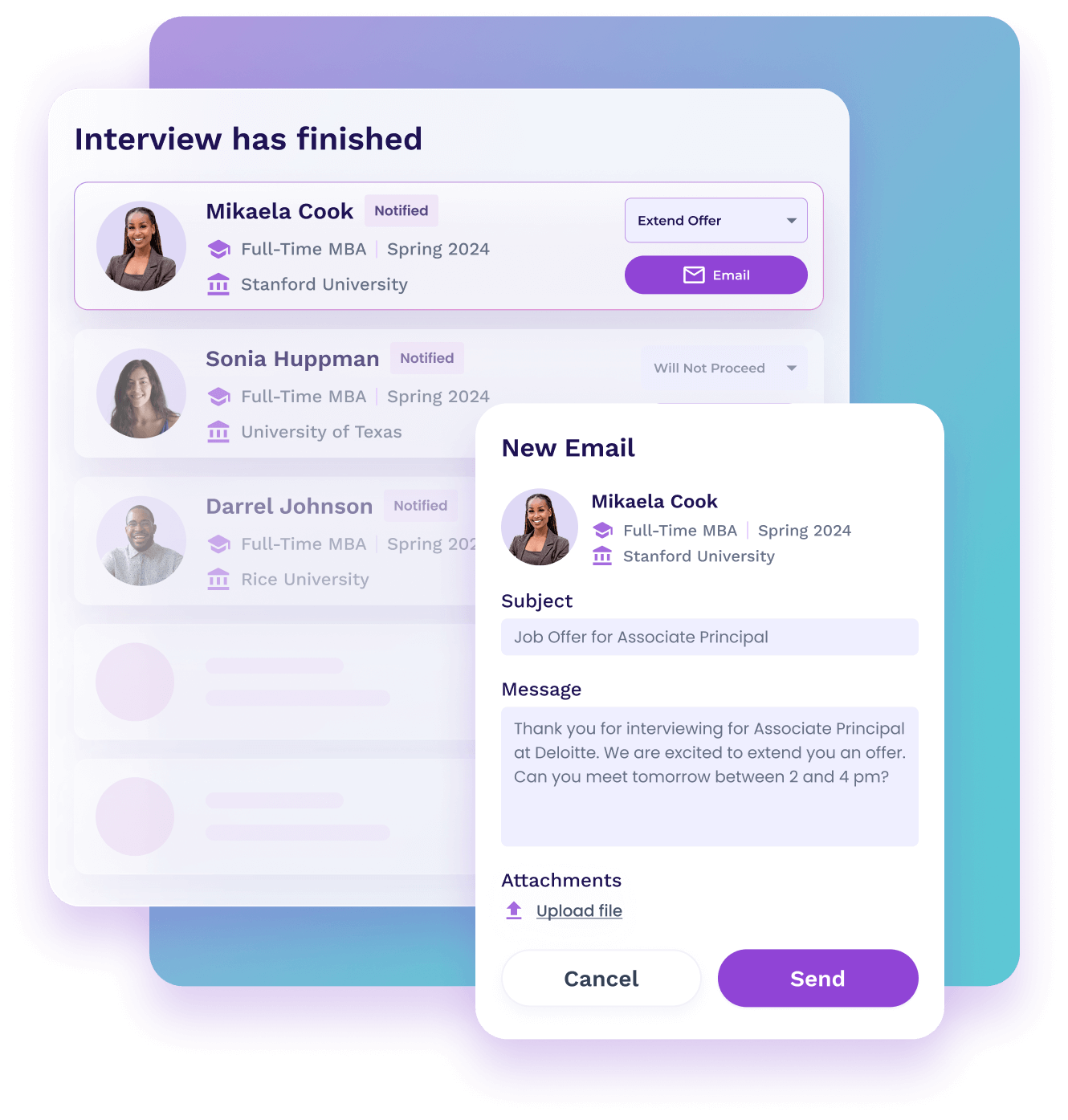 Hiring Cloud: Multischool Interview Hub