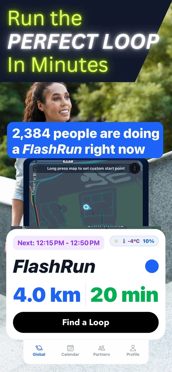 FlashRun — Turn Meeting Gaps Into Movement