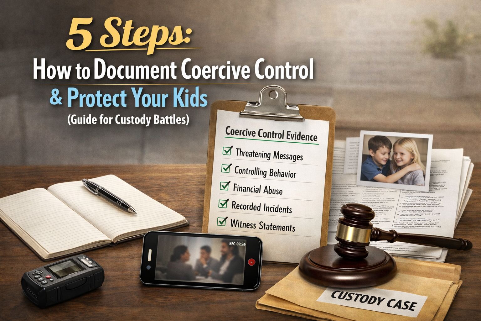 5 Steps How to Document Coercive Control