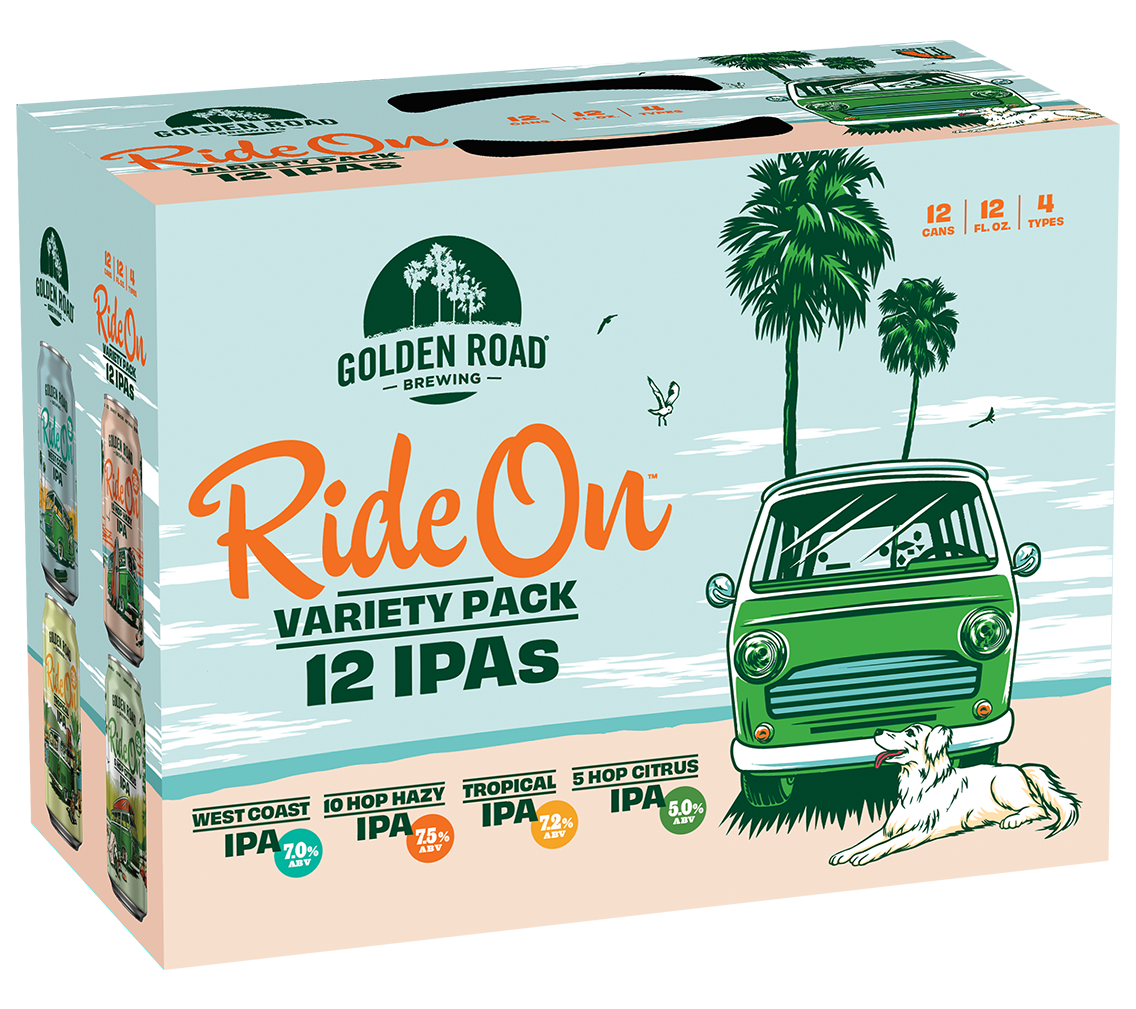 Ride On IPA Variety Pack Golden Road Brewing Golden Road