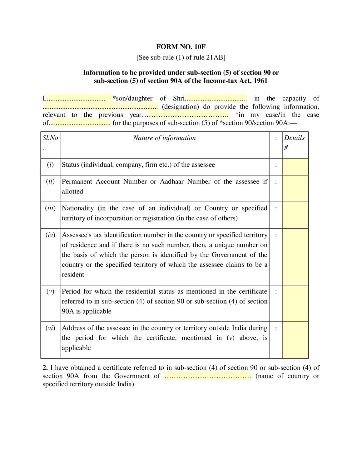 What is Form 10F - Purpose, Filing and Tax Benefits for NRIs