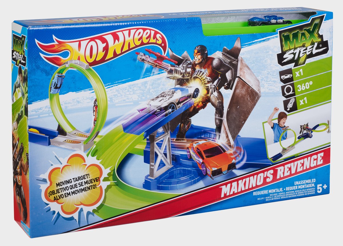 Mattel Max Steel Actionfiguren 2er-Pack – Ca. 5 Cm, Mit Leuchteffekten & Drehbarer Basis