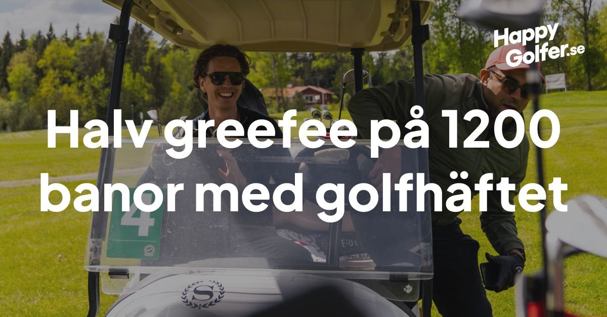 Golfamore (Golfhäftet) 2024 50 på greenfeen på 1300 banor Happy Golfer