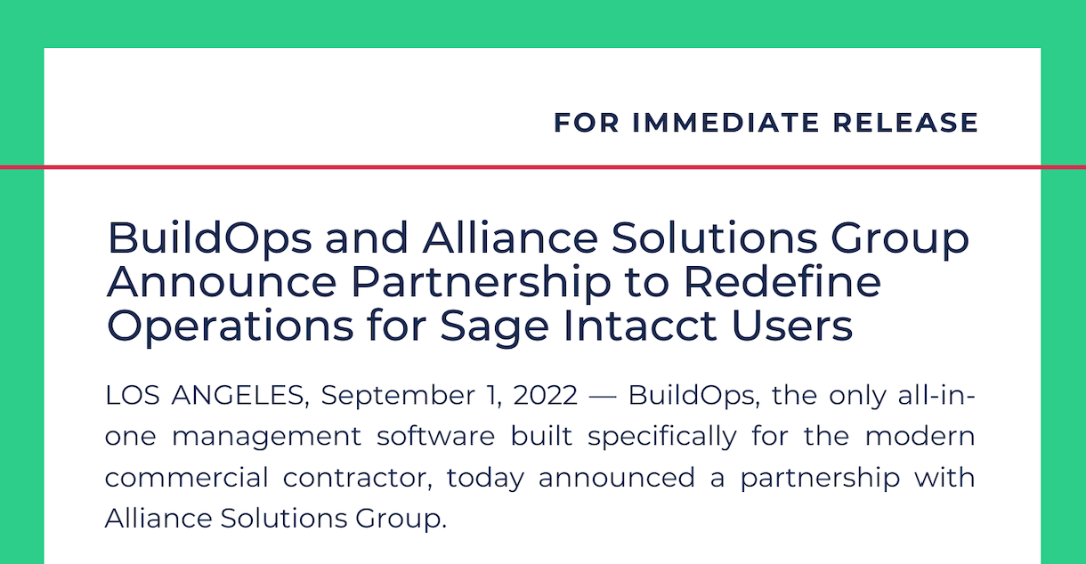 BuildOps & Alliance: Redefine Sage Intacct Ops