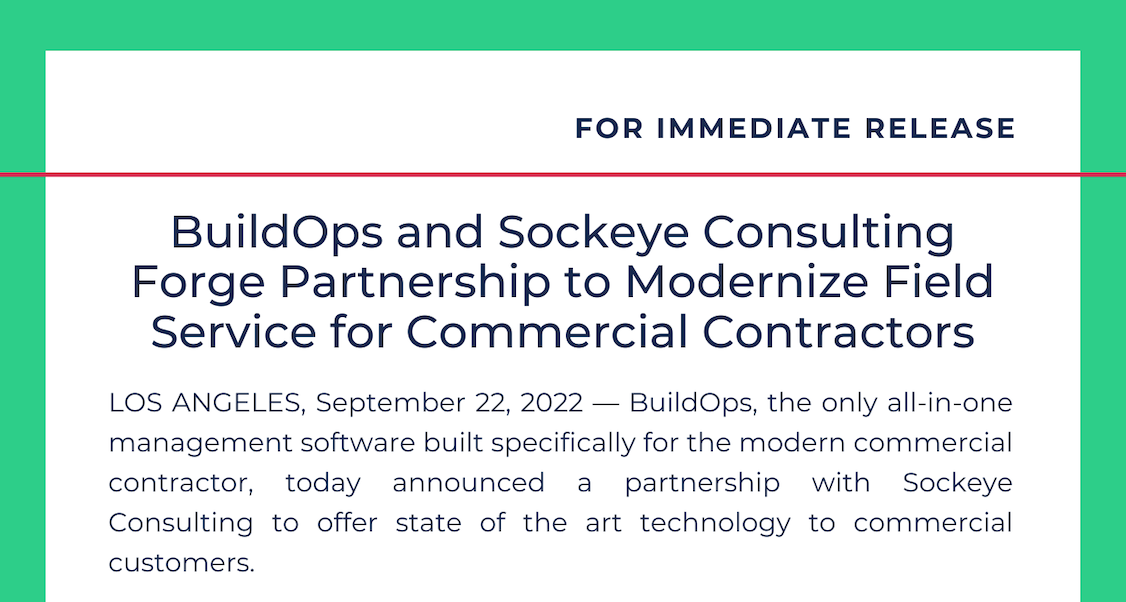 BuildOps & Sockeye: Modernize Field Service