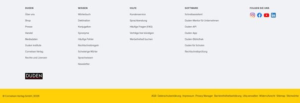 Website-Footer: Definition, Beispiele & wichtige Tipps