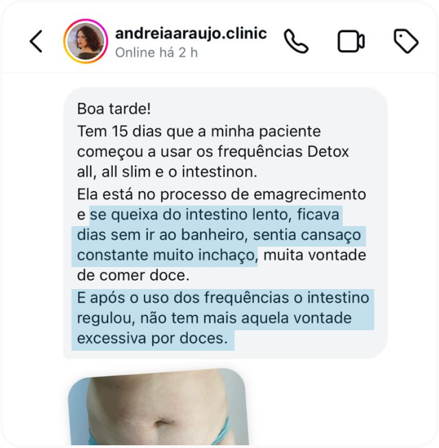 Depoimento principal de cliente
