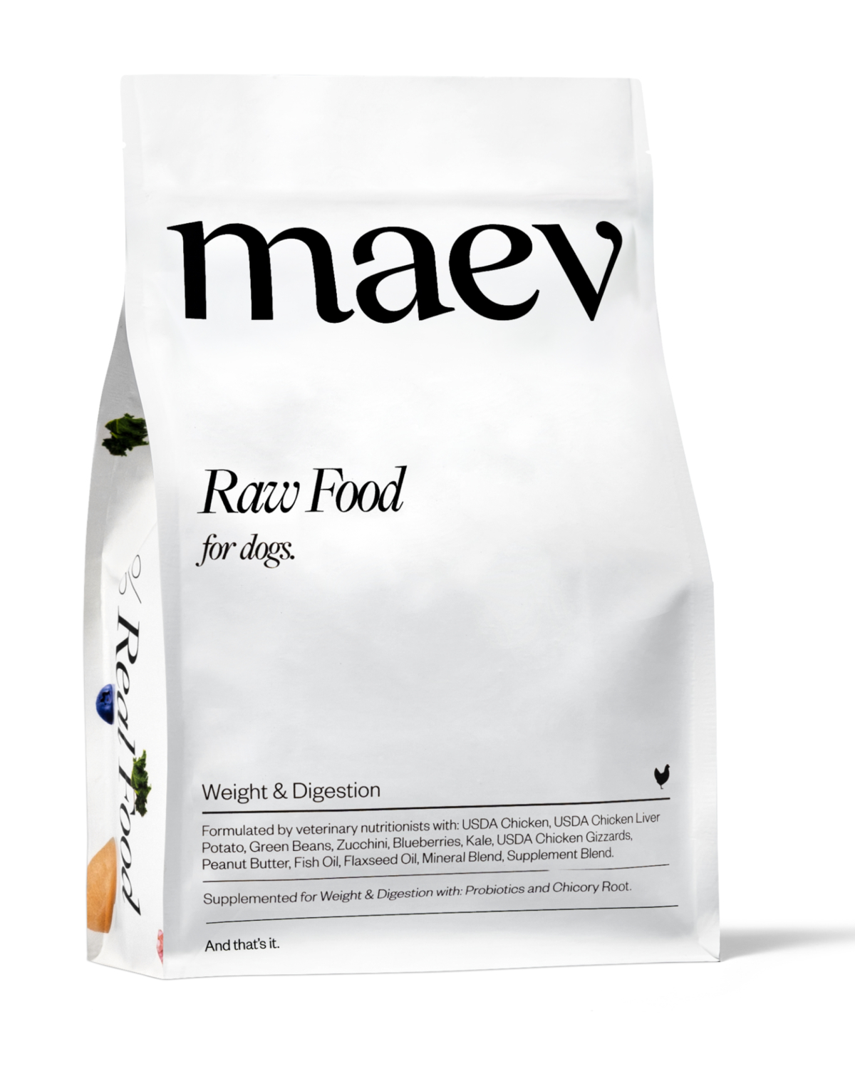 Maev Raw dog food made easy.