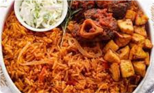 Fried Rice with Plantain