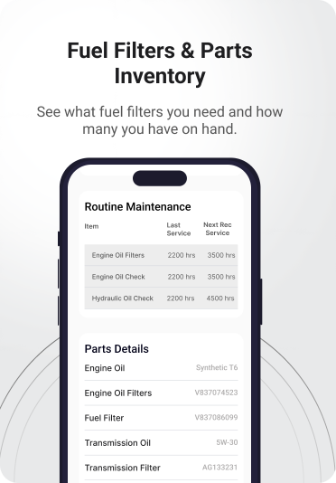 Fuel Filters & Parts Inventory