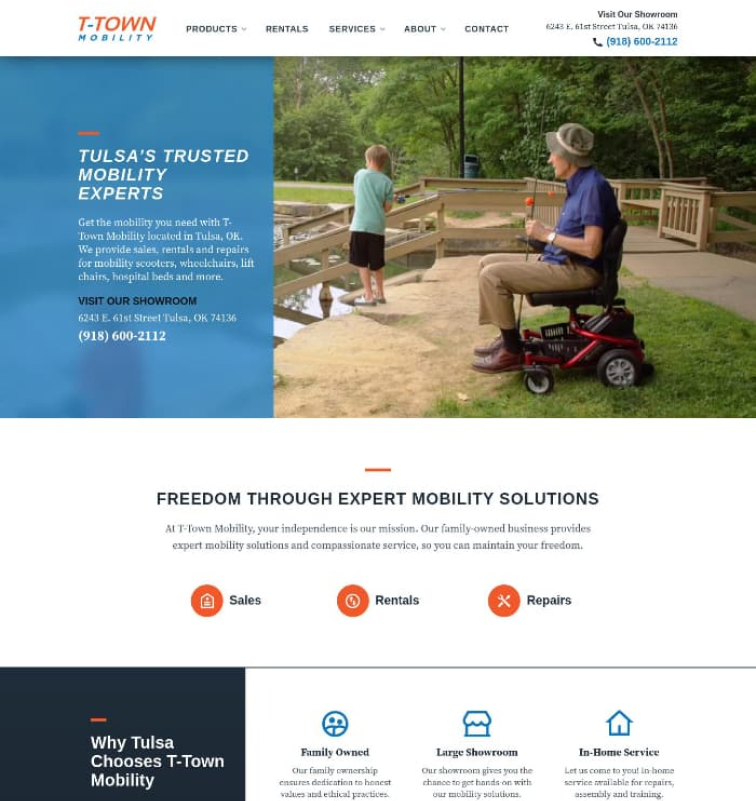 Custom website example 1