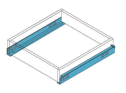 Drawer length measurement illustration