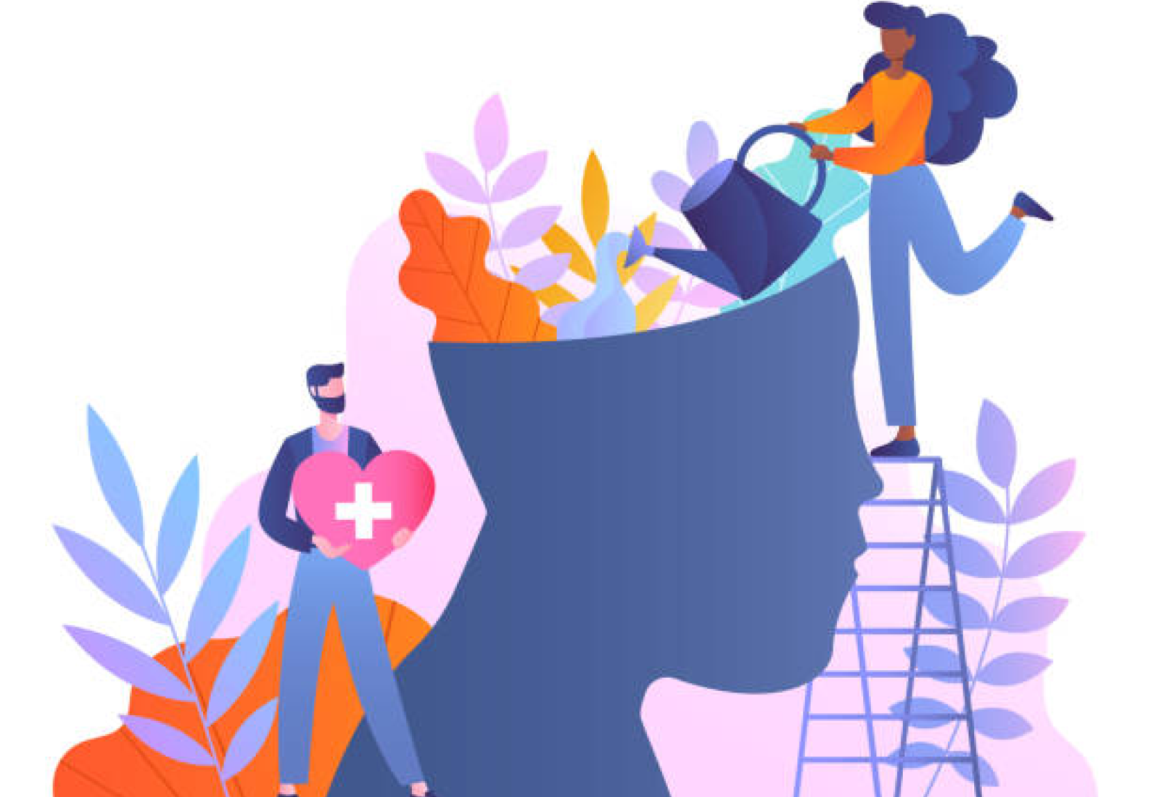 Illustration showing work-life balance
