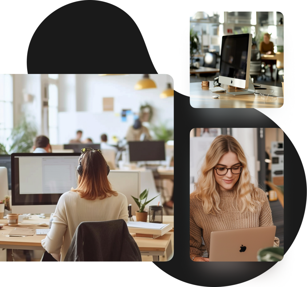 People working in an office environment