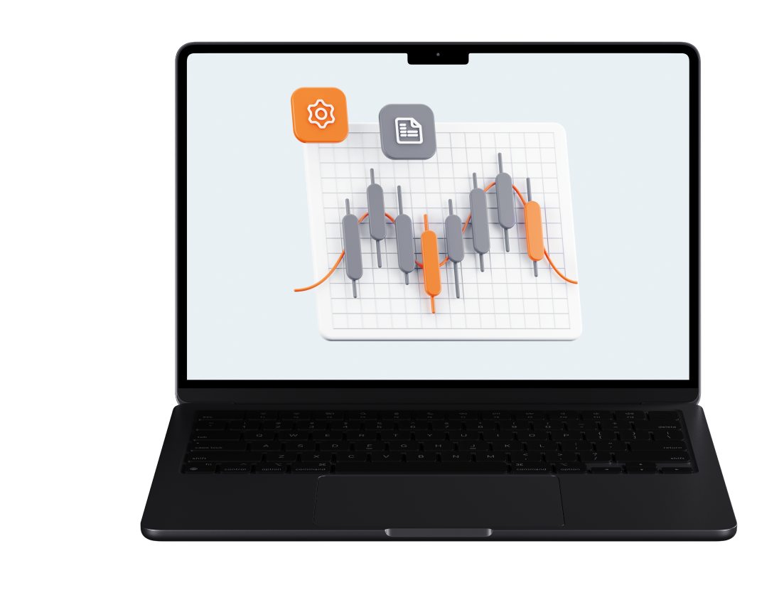 Laptop showing analytics