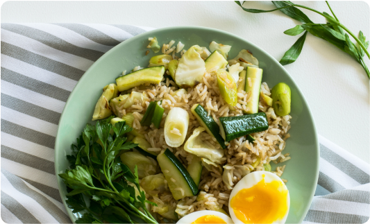 Fried Rice with Plantain