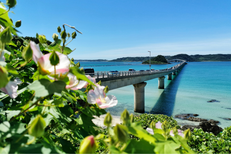 An aerial view of Okinawa