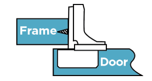 Face Frame Hinge Detail