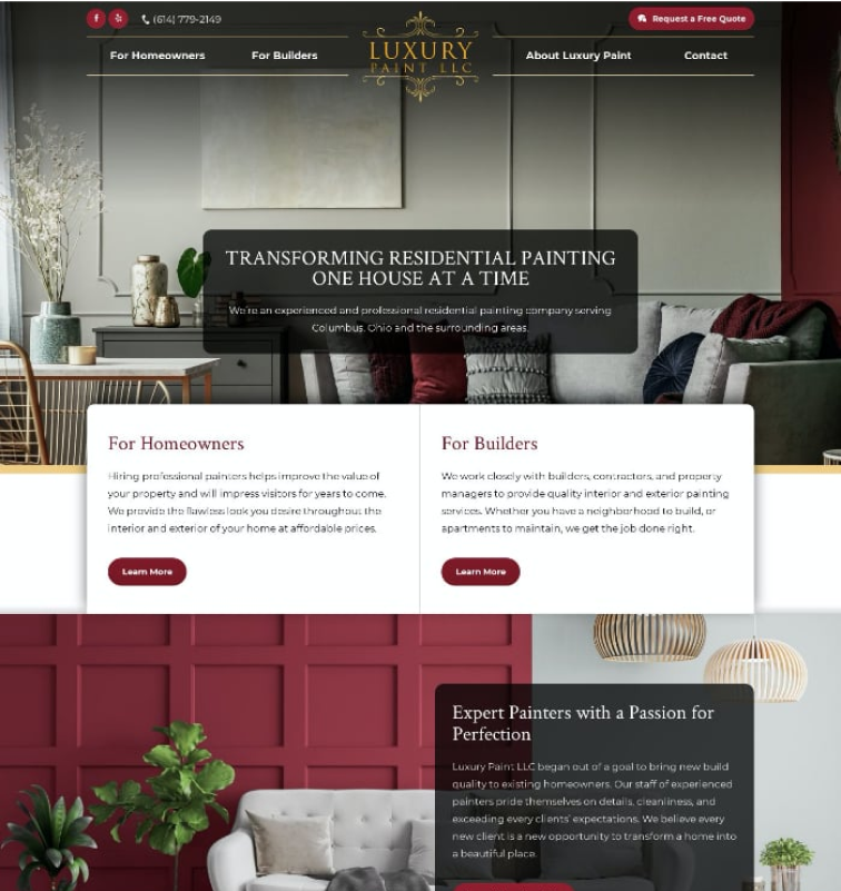 Custom website example 3