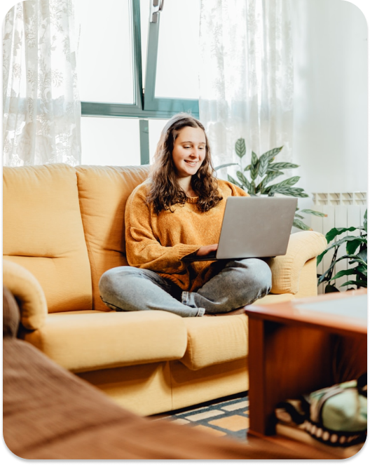Person with laptop