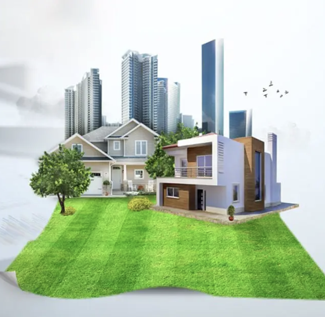 Real estate achievements illustration