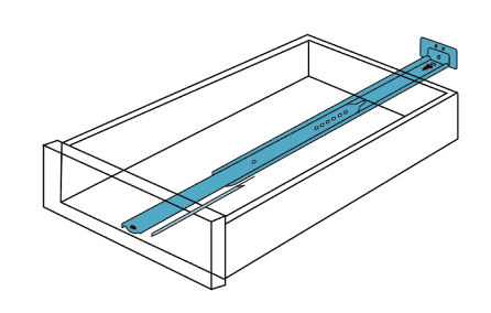 Drawer length measurement illustration