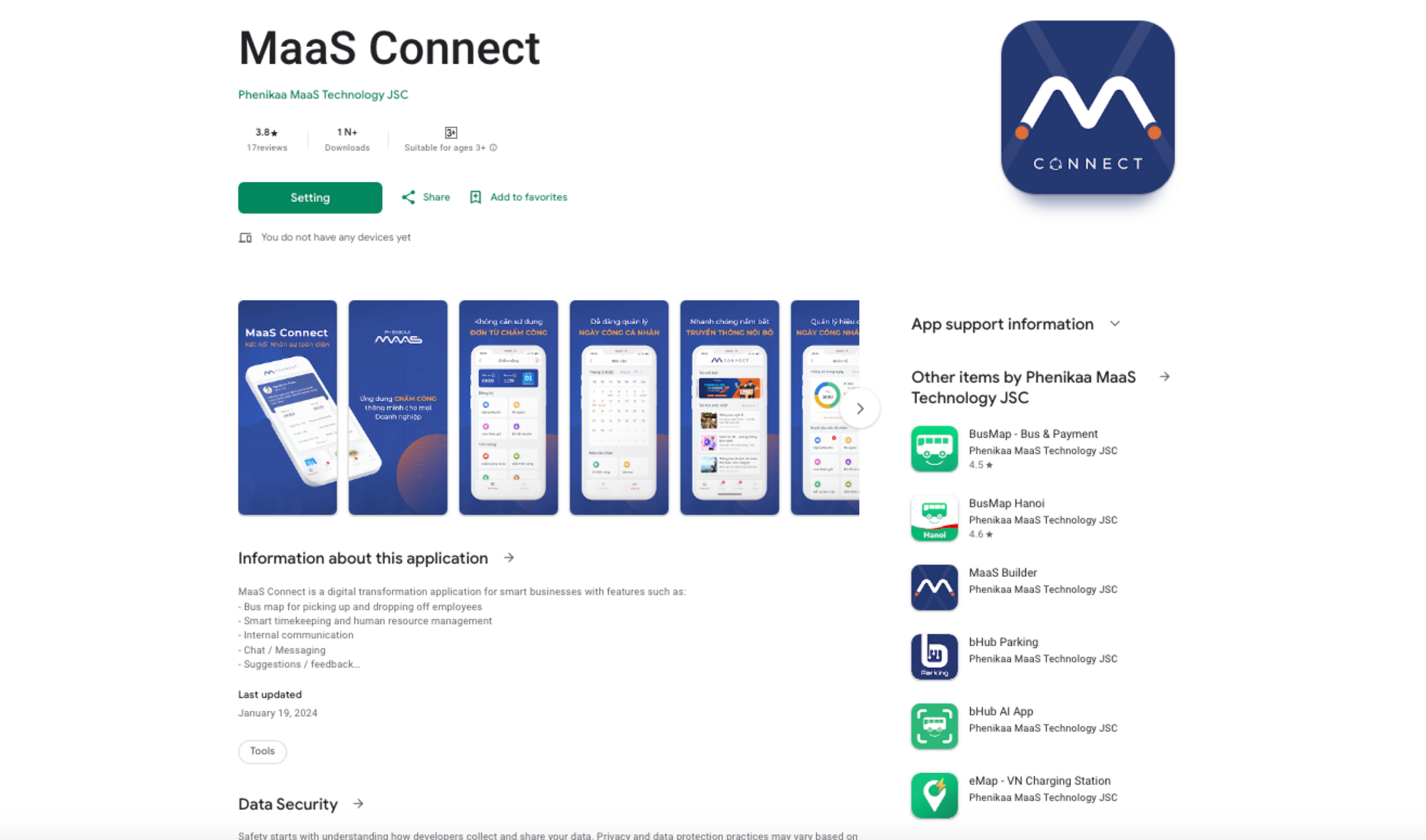 Feature 7 of MaaS Connect