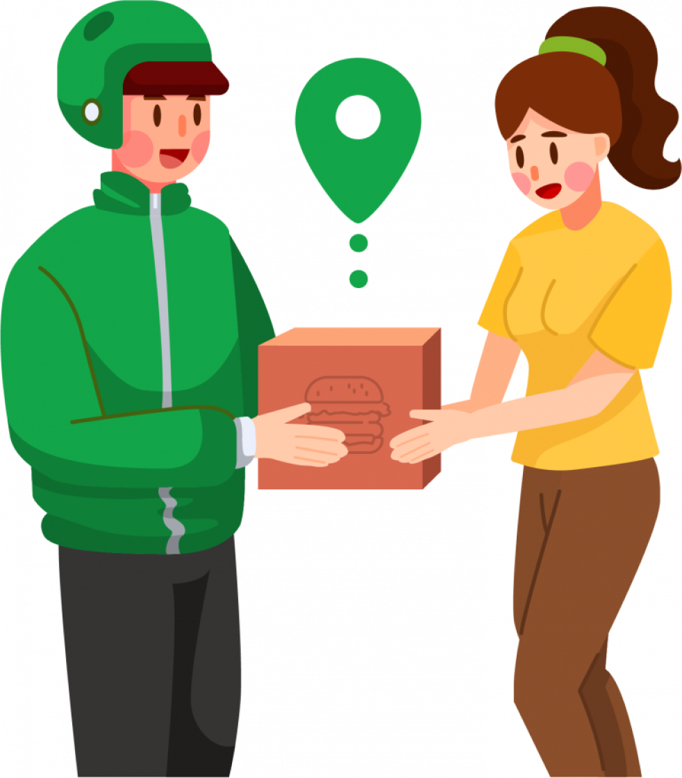 Fast delivery illustration