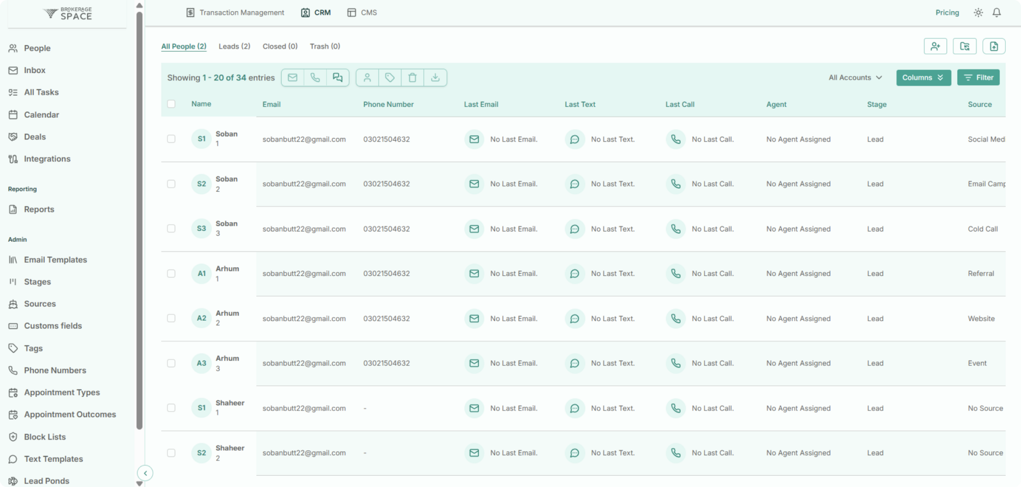 Transaction Management Interface