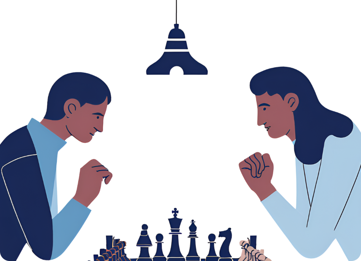 Chess players in a tournament