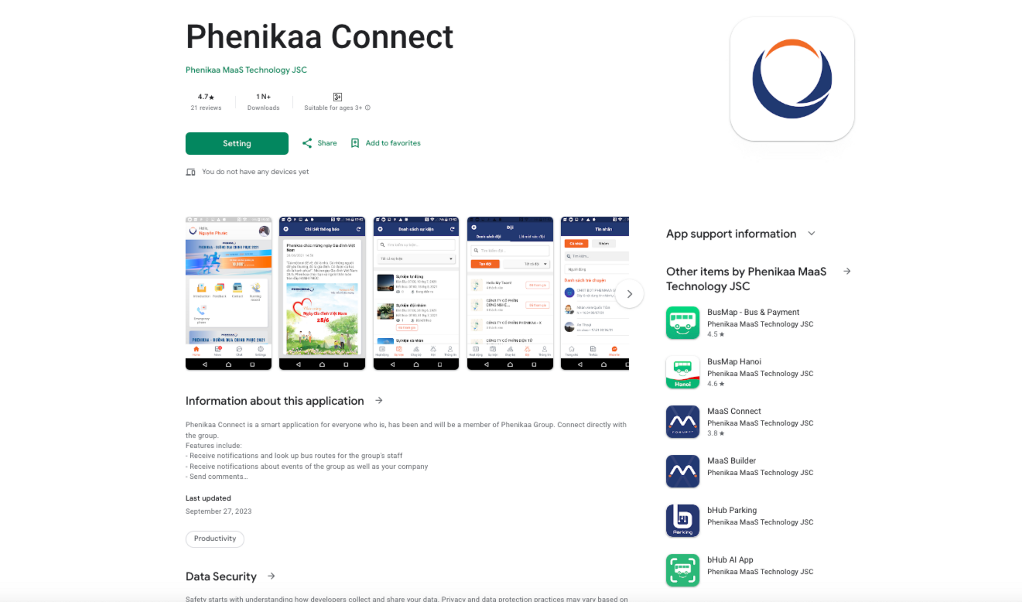 Feature 7 of Phenikaa Connect