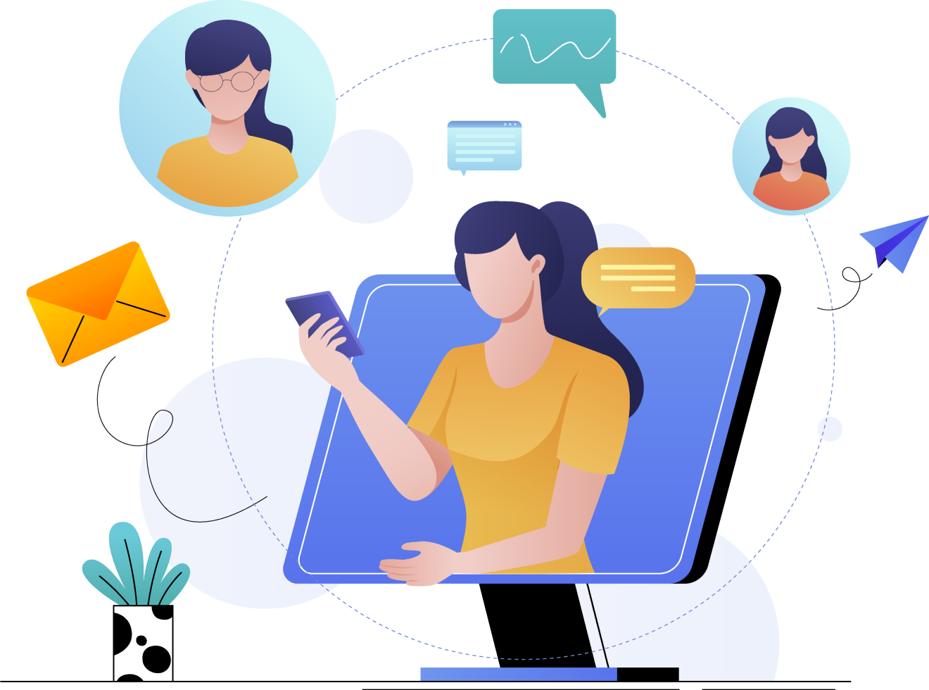 Contact illustration