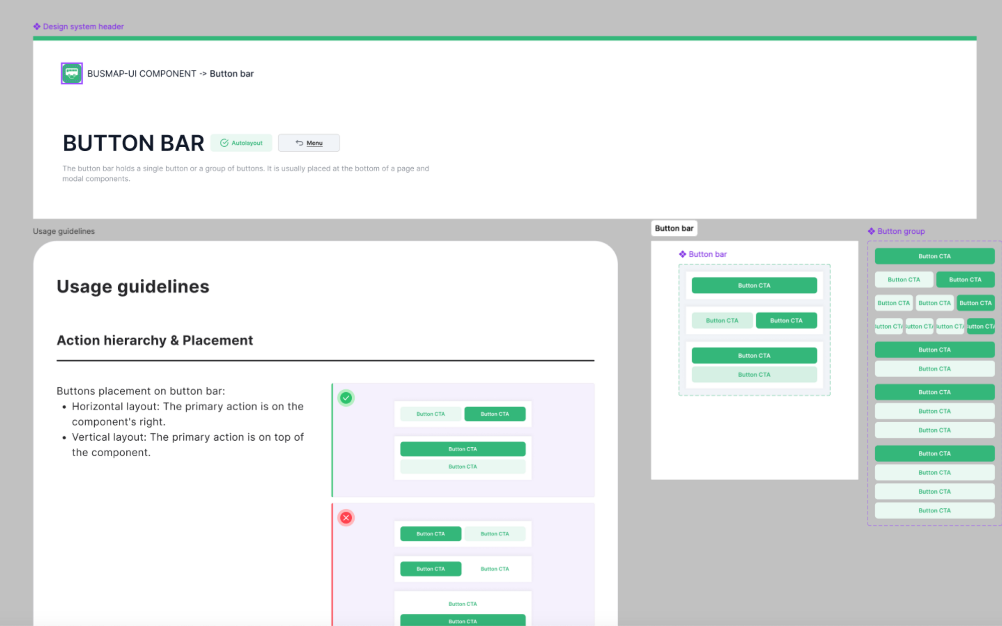 BusMap Design System Components 1