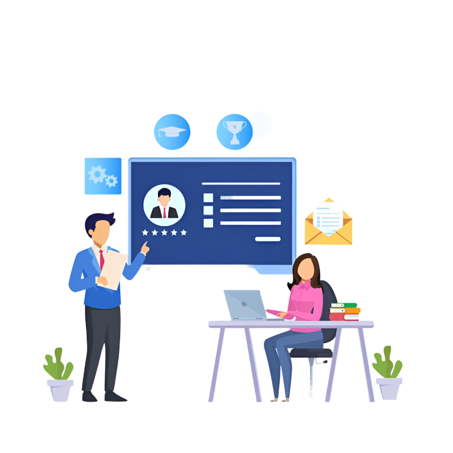 Recruitment platform illustration