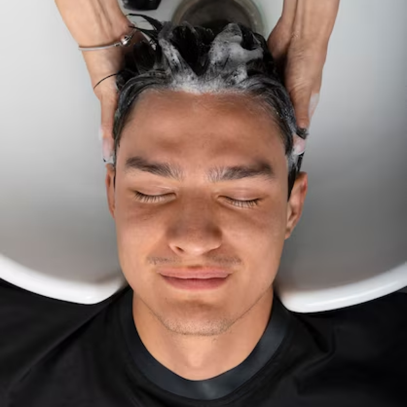 Navi Hair Spa interior showing modern spa facilities designed for men's grooming and relaxation