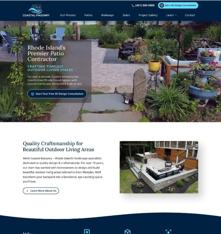 Custom website example 4