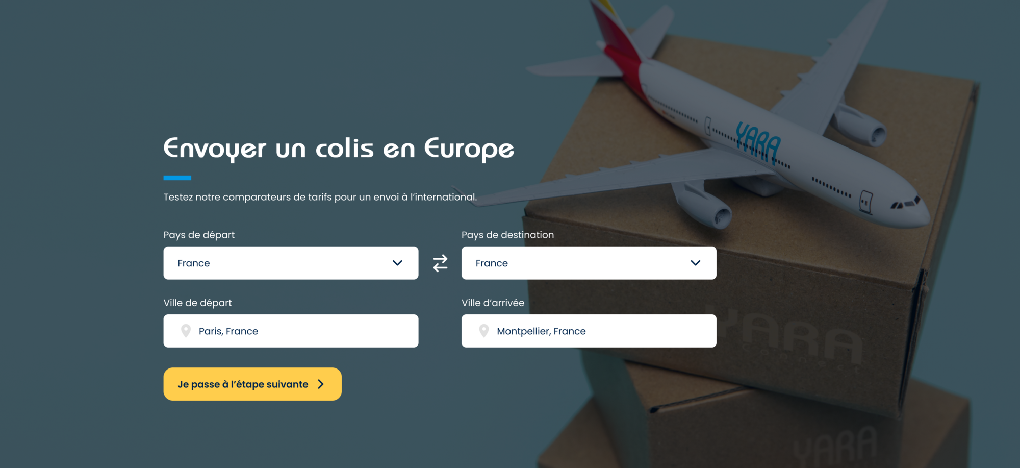 Fond d'expédition de colis