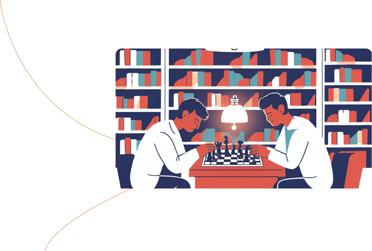 Chess tournament illustration