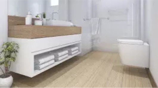 Bathroom cleaning illustration